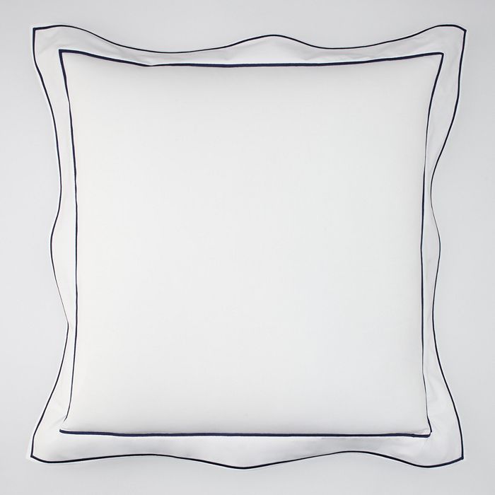 Matouk Ansonia Percale Euro Sham In Navy