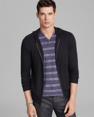 john varvatos zip hoodie