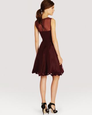 KAREN MILLEN Dress - Velvet Lace Appliqu | Bloomingdale's Women