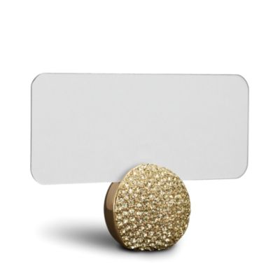 L'Objet Gold Pave Sphere Place Card Holder, Set of 6