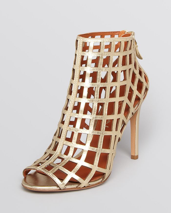 Via spiga hotsell open toe booties
