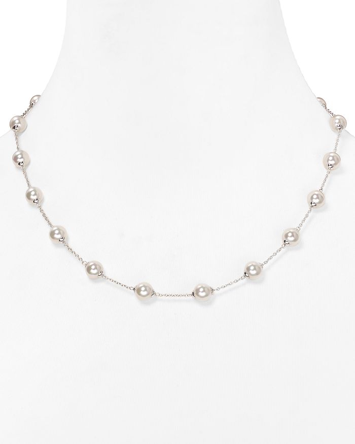MAJORICA STATIONED SIMULATED PEARL NECKLACE, 18,771322SW