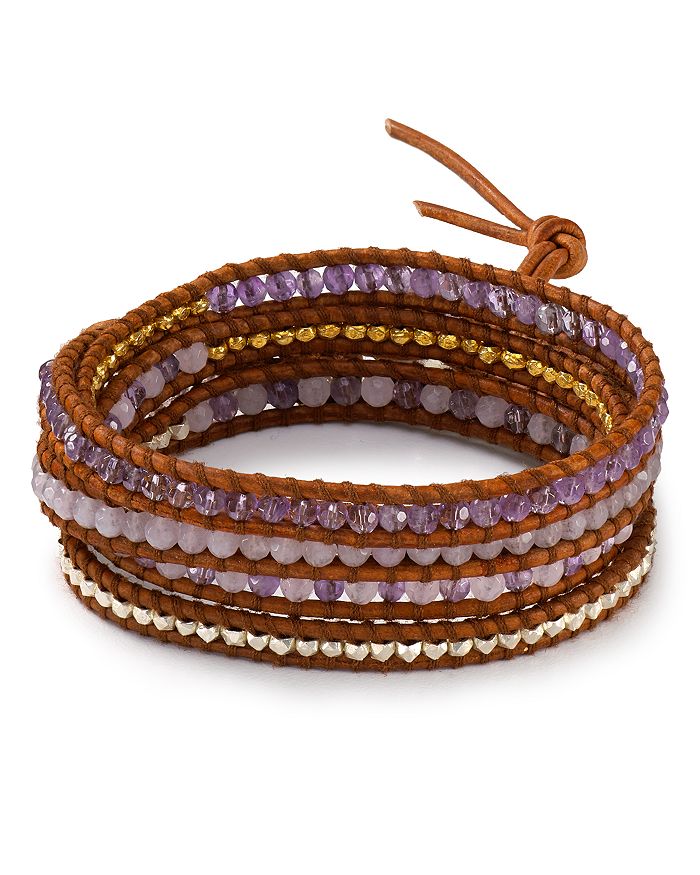Chan Luu Lavender Jade Mix Five Wrap Bracelet Bloomingdale s