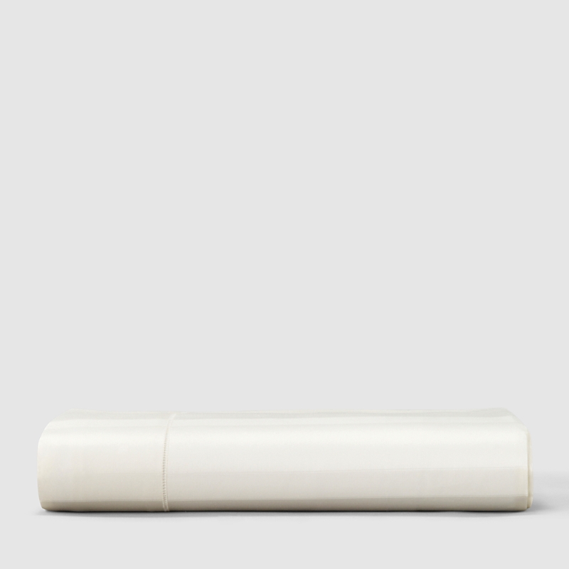 Sferra Giza 45 Stripe Flat Sheet, Queen In Ivory