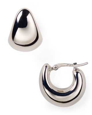 Bloomingdale's Fine Collection - Sterling Silver Huggie Hoop Earrings