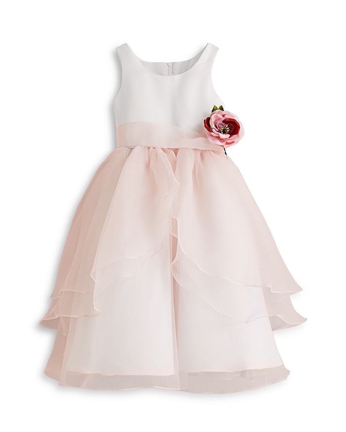 US Angels Girls' Organza Flower Girl Dress - Little Kid | Bloomingdale's