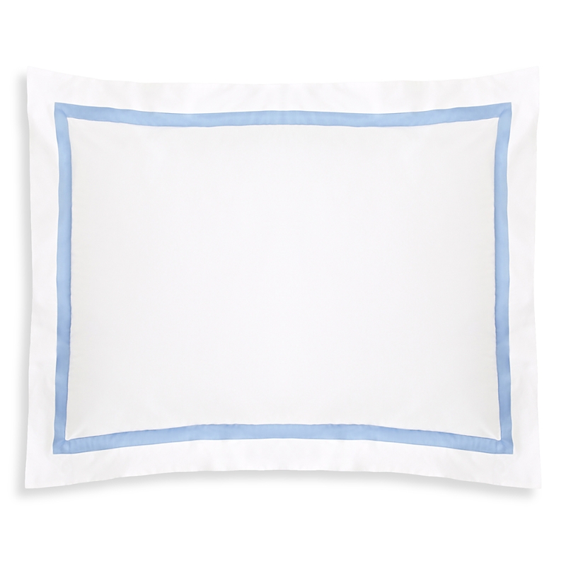 Matouk Lowell King Sham In Azure Blue