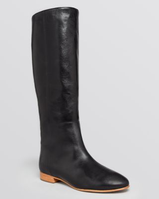 flat tall riding boots