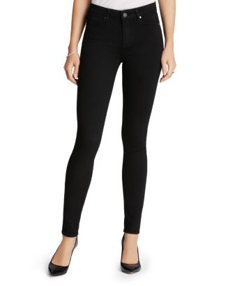PAIGE Transcend Hoxton High Rise Skinny Jeans in Black Shadow ...