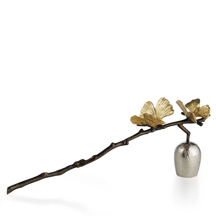 Shop Michael Aram Butterfly Ginkgo Candle Snuffer In Silver/gold