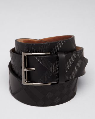 Burberry Men's Cleydon Embossed Check Belt | Bloomingdale's