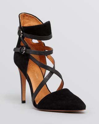 Rebecca Minkoff - Pointed Toe D'Orsay Pumps - Raz Strappy High-Heel
