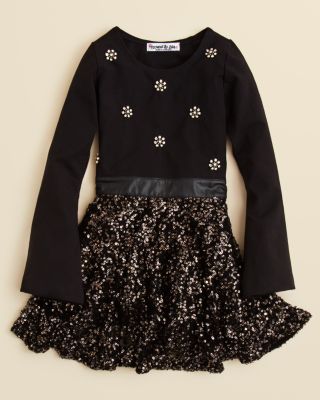 flowers by zoe sequin dress Flowers By Zoe Tween Silver Sequin Bow Strap Dressm-8
