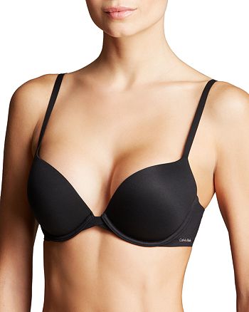 Calvin Klein Women's Perfectly Fit Lace Lined Plunge Bra 