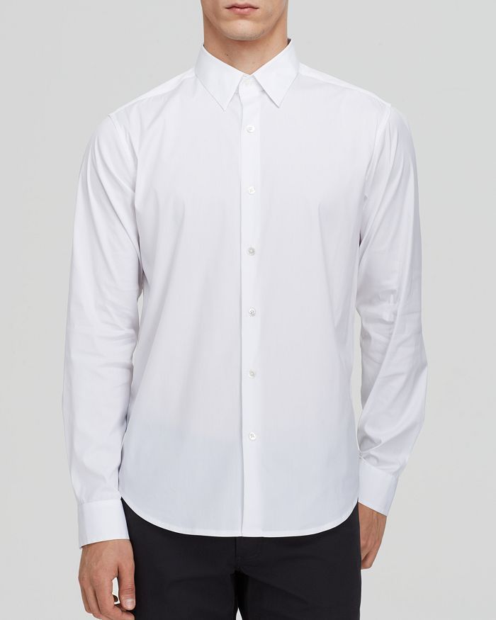 Theory Sylvain Tailored-fit Sport Shirt In White