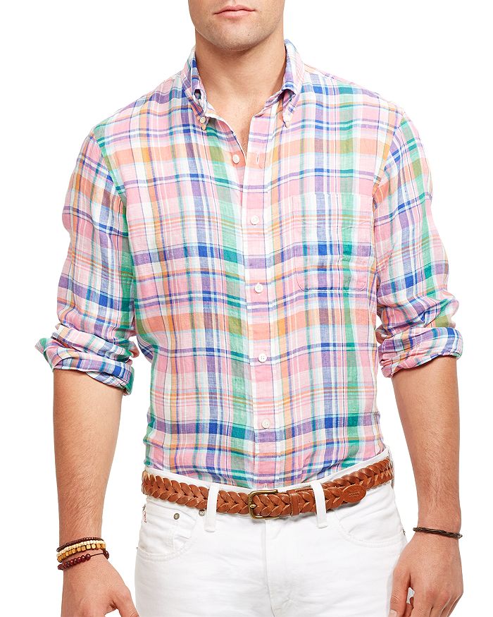 Polo Ralph Lauren Plaid Linen Shirt Bloomingdale's