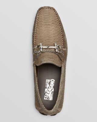 フェラガモ パイソン Salvatore Ferragamo Men's Parigi Python Driving Loafers
