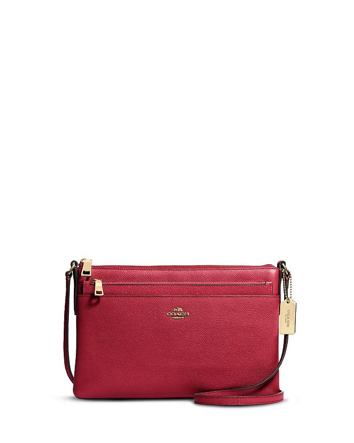 COACH Swingpack with Pop Up Pouch in Embossed Textured Leather Bloomingdale s