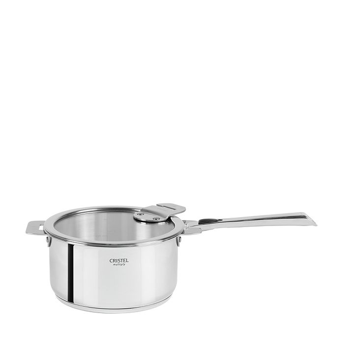 Cristel Casteline 2 qt. Stainless Steel Saucepan with Lid