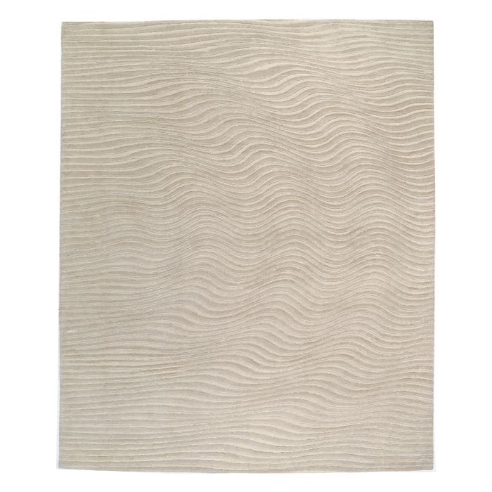Tufenkian Artisan Carpets Modern Collection Area Rug, 12' X 16' In Pearl White