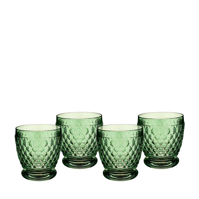 Shop Villeroy & Boch Boston Double Old-fashioned Glass, Set Of 4 In Green