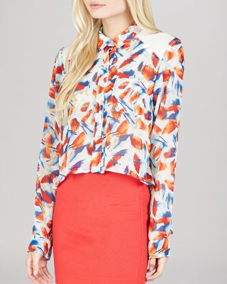 BCBGeneration - High Low Printed Top