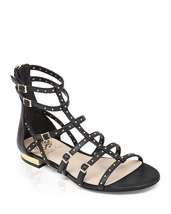 VINCE CAMUTO Flat Gladiator Sandals - Hevelli Studded | Bloomingdale's