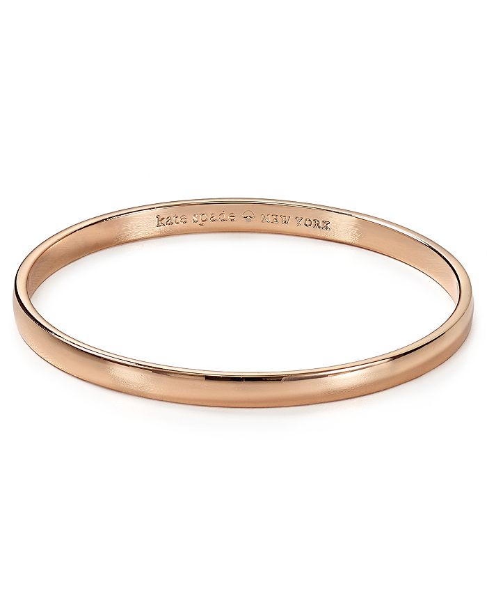 Shop Kate Spade New York Stop And Smell The Roses Idiom Bangle In Rose Gold