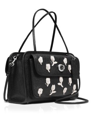 COACH フラワープリント ボディバッグ NWT Coach Teri Shoulder Bag With Floral Print CCE28 Black/Red | eBay
