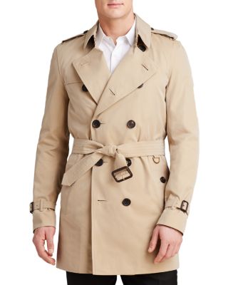 burberry kensington mid length trench coat mens