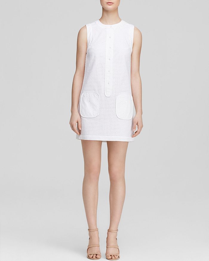 Trina turk eyelet top dress