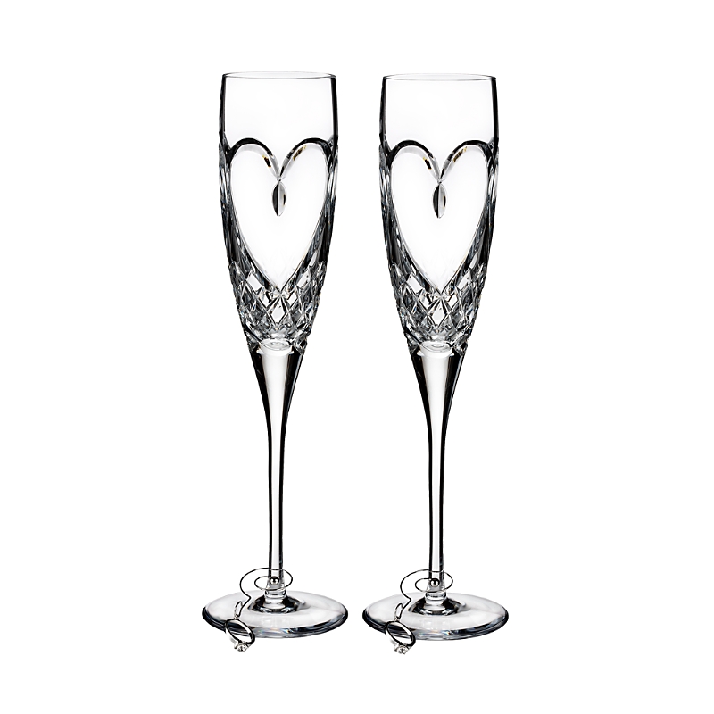 Photos - Glass Waterford Love True Love Champagne Flutes, Set of 2 1058291