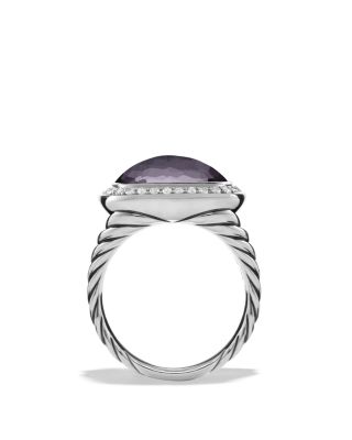David Yurman Albion Ring with Lavender Amethyst and Diamonds
