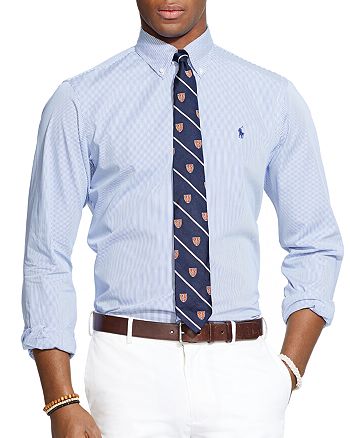 Polo Ralph Lauren Hairline Striped Poplin Button Down Shirt