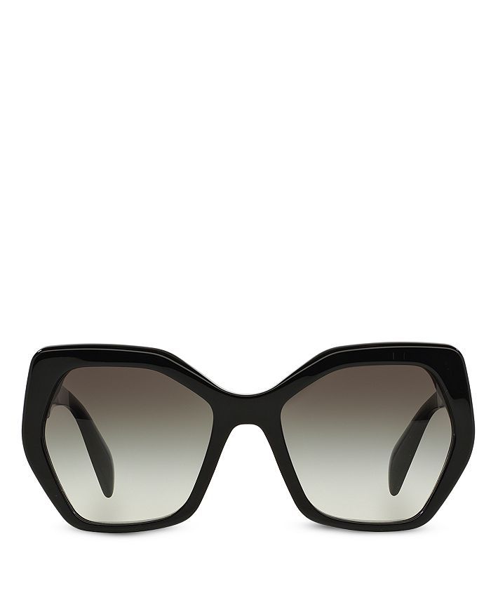 Prada Heritage Angled Butterfly Sunglasses In Grey Gradient | ModeSens