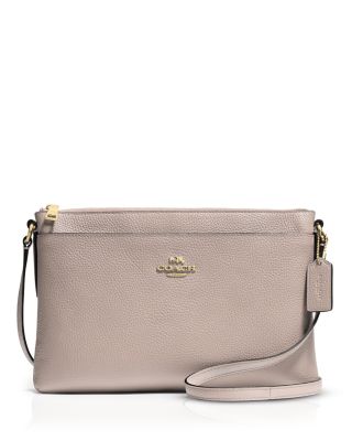 coach polished pebble journal crossbody