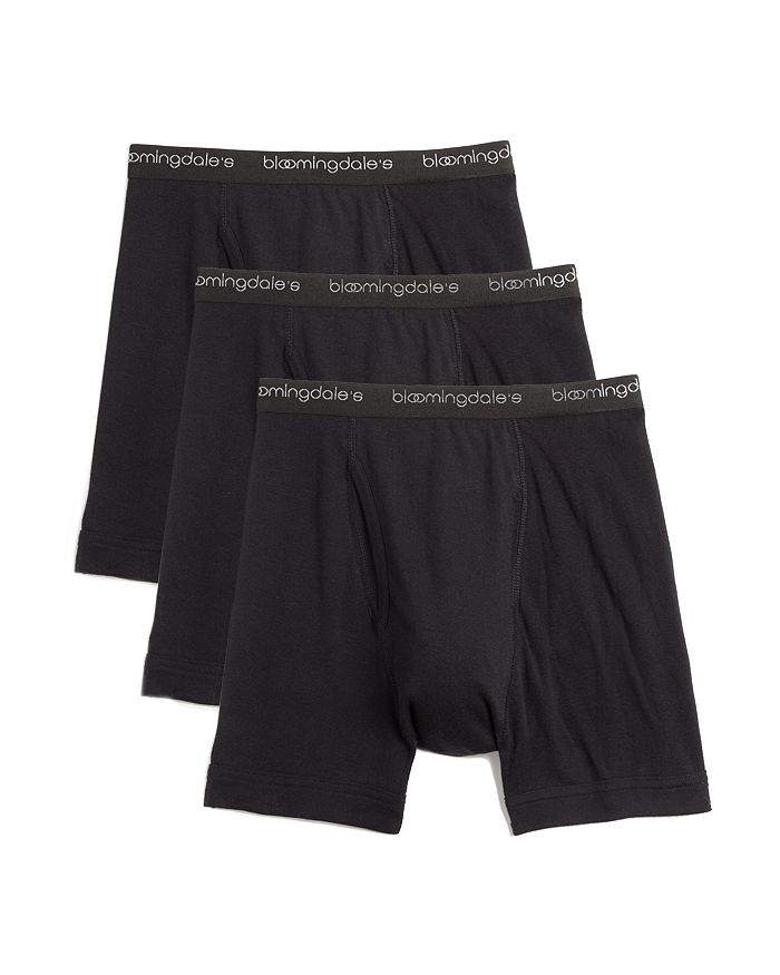 The Men's Store At Bloomingdale's Boxer Briefs, Pack Of 3 - 100% Exclusive In Black