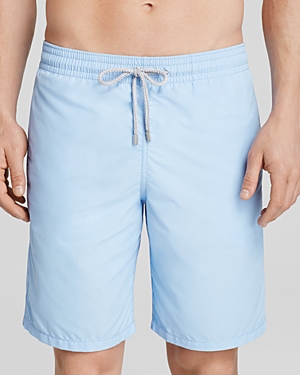 Vilebrequin Okoa Solid Swim Trunks In Sky Blue