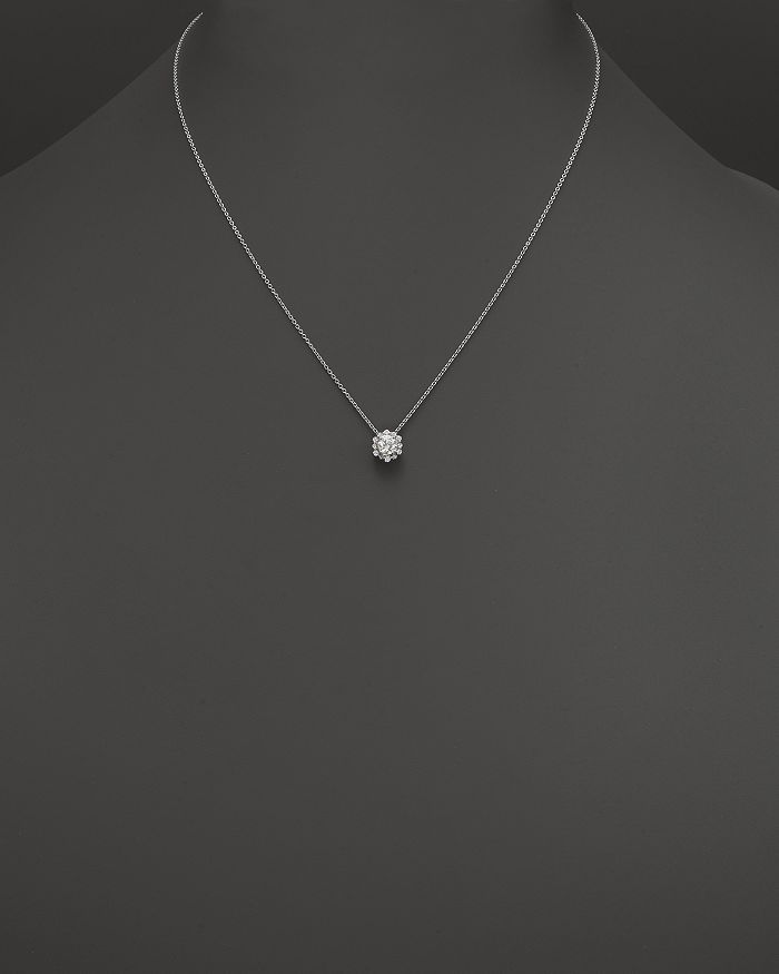 Shop Bloomingdale's Diamond Pendant Necklace In 14k White Gold, .50 Ct. T.w. - 100% Exclusive