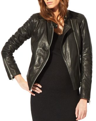 Maje Madonna Leather Jacket | Bloomingdale's