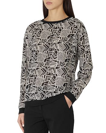 REISS Edwin Geometric Sweater | Bloomingdale's
