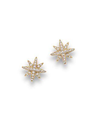 starburst diamond earrings