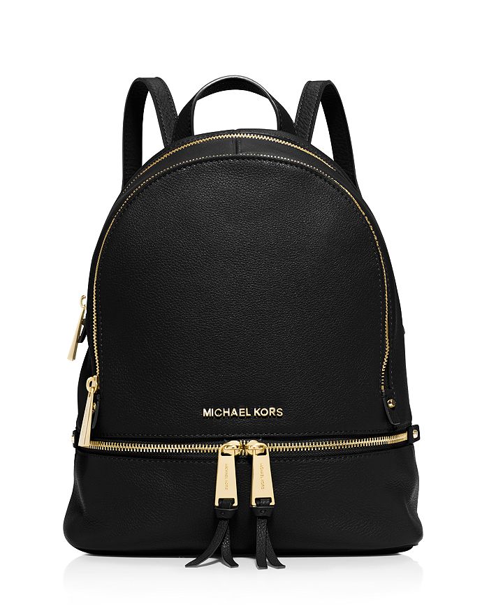 Michael Kors Rhea Zip Small Leather Backpack