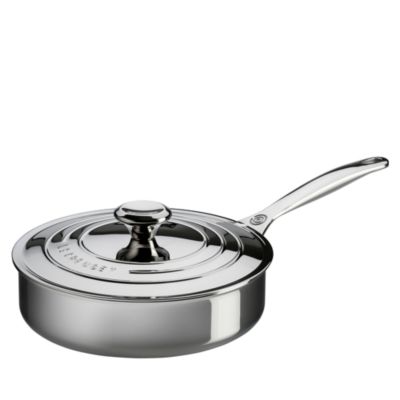 Le Creuset - Signature Stainless Steel 3-Quart Saut&eacute; Pan With Lid