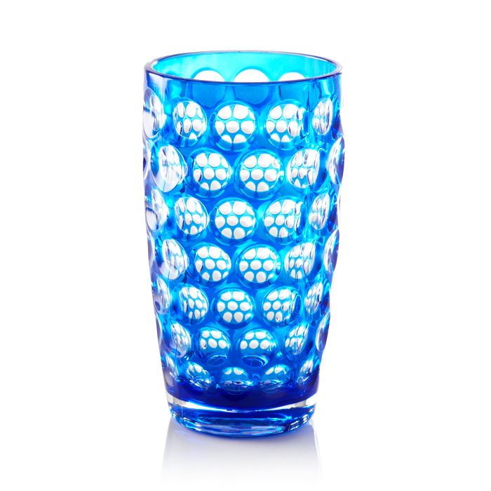 Shop Mario Luca Giusti Acrylic Lente Highball Glass In Blue