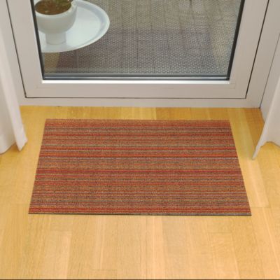 Skinny Stripe Shag Doormat, 18" x 28"