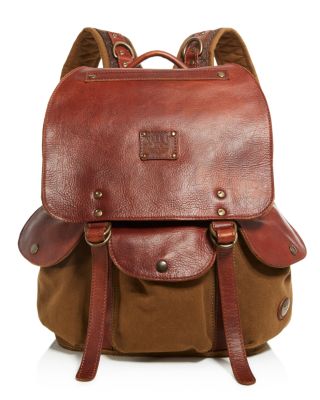 will leather goods backpack