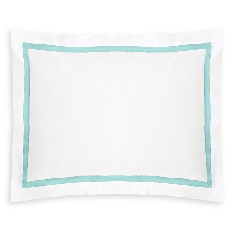 Matouk Lowell King Sham In Aquamarine