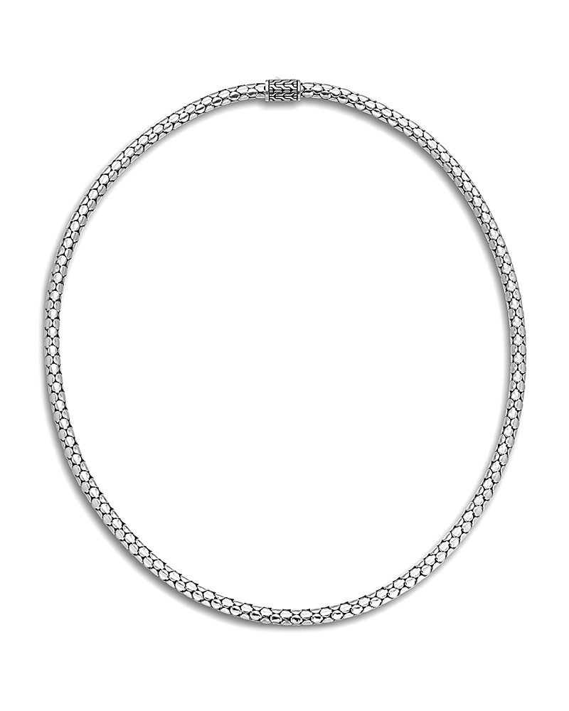 John Hardy Dot Slim Chain Necklace With Pusher Clasp, 18" In Silver