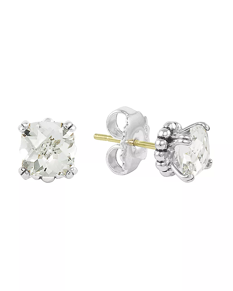 Lagos Sterling Silver Rittenhouse Prism White Topaz Stud Earrings
